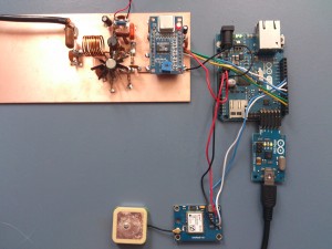 Arduino WSPR test opstelling